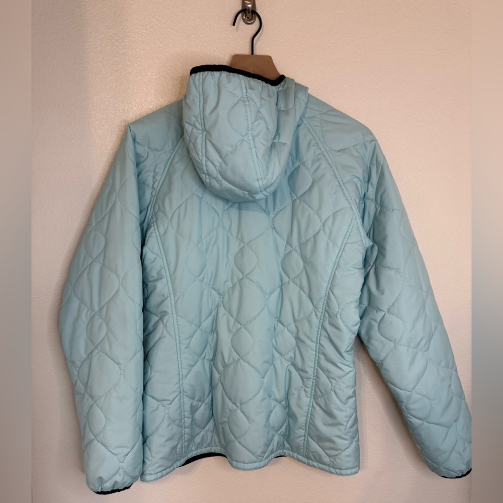 Patagonia Reversible Puffer Jacket Light Blue/Black Medium - Picture 5 of 8